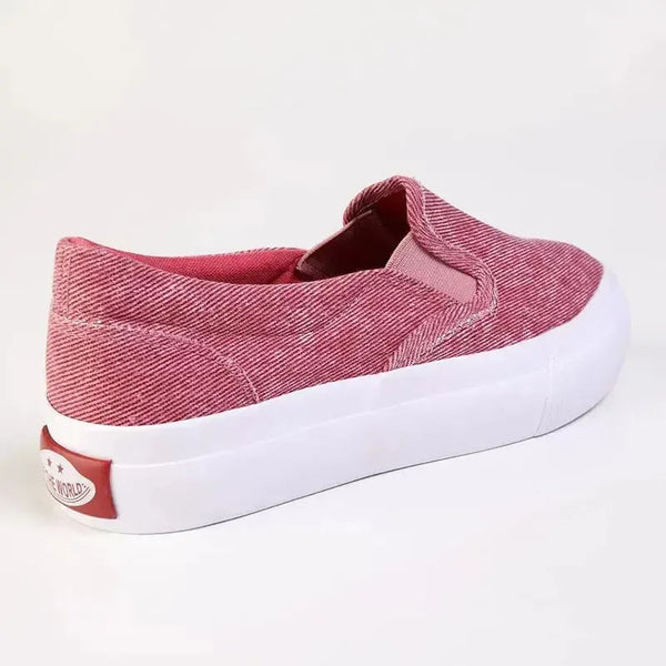 Direct Ladies Fashion Vulcanized Sneakers - Pink