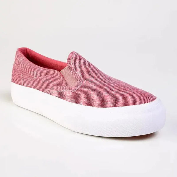 Direct Ladies Fashion Vulcanized Sneakers - Pink