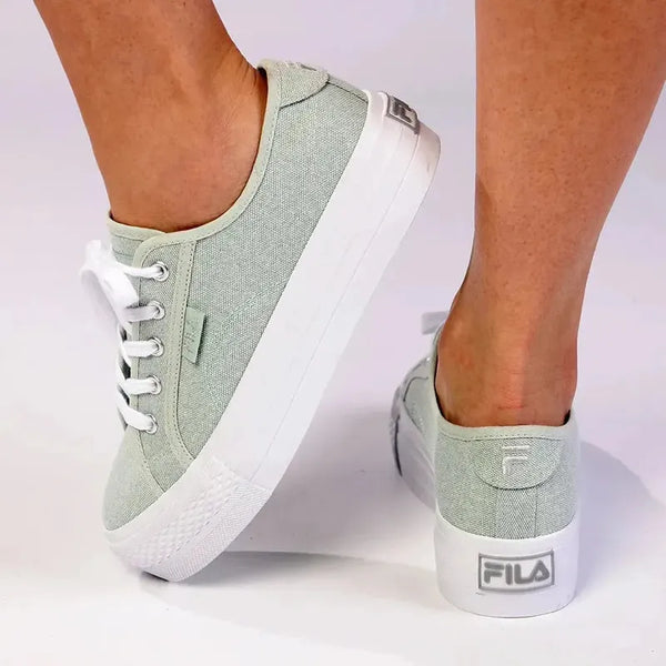 FILA Alessia Canvas Platform Sneaker - Mint/White