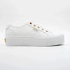 FILA Alessia MM Platform Sneaker - Gold/White