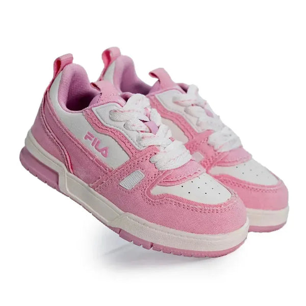 FILA Chess Kids Sneaker - White/Pink/