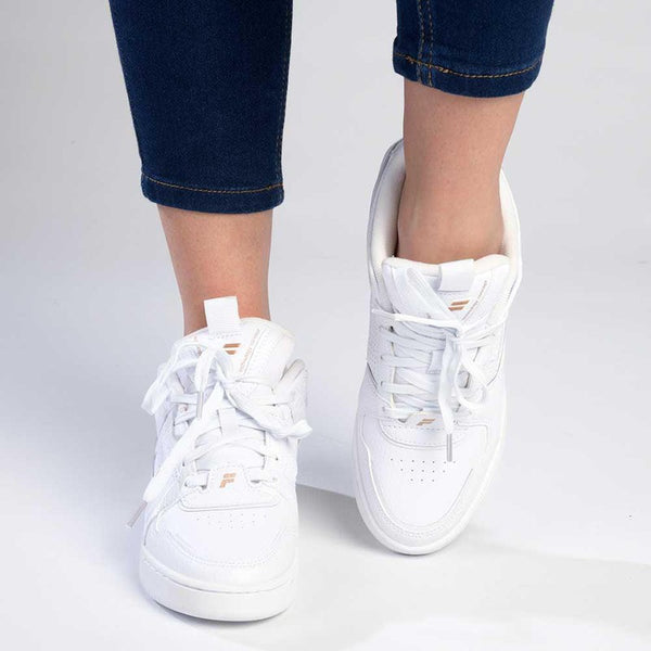 FILA Corda Sneaker - White/Rose Gold/ Gardenia-FILA-Buy shoes online