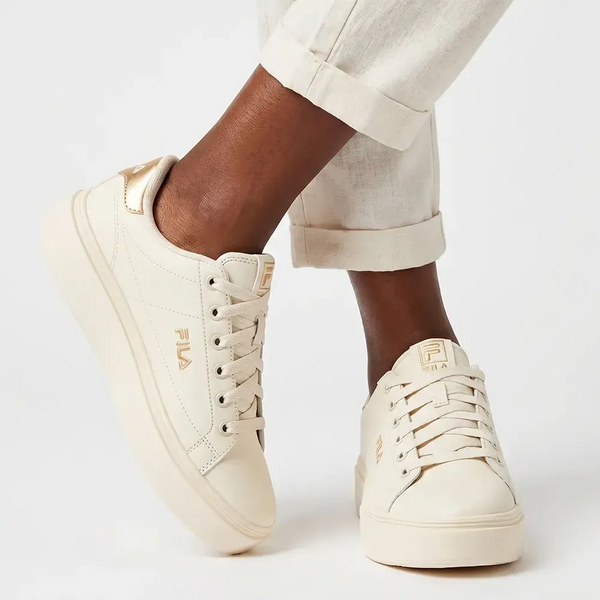 FILA Court Plumpy Ladies Sneaker - White / Peach Fuzz
