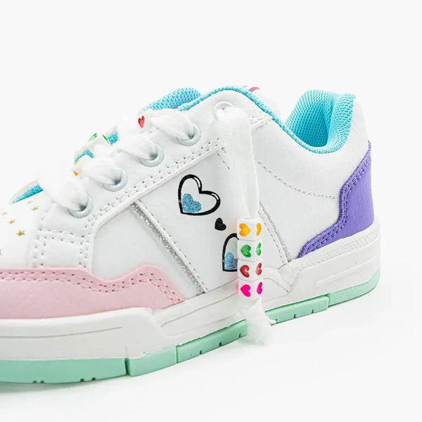 FILA Mila Kids Sneaker - White/ Purple