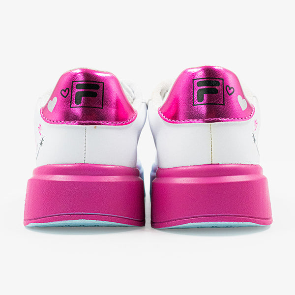 FILA Nova Lights Kids Sneaker - White/Cerise