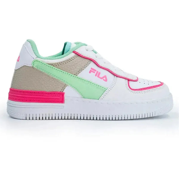 FILA Riley Kids Sneaker - White/Pink/Mint
