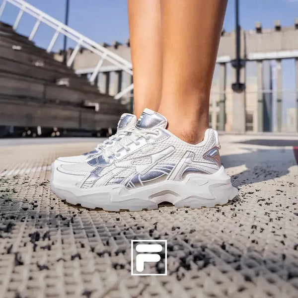 FILA Zia Lace Sneaker - White/Silver