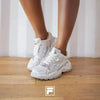 FILA Zia Lace Sneaker - White/Silver
