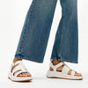 Fit Flop F-Mode Fisherman Platform Leather Sandal - Urban White