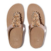 Fit Flop Fino Bauble-Bead Sandal - Metallic Beige