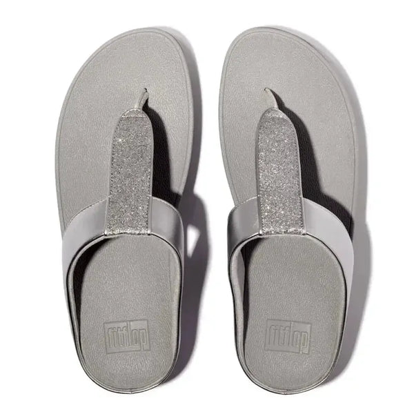 Fit Flop Fino Metallic Glitterdust Sandal - Silver