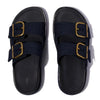 Fit Flop Gen FF-Max Two Bar Buckle Slides - Dark Denim