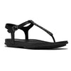Fit Flop Gracie Crystal-Mix Leather Thong Sandal - All Black
