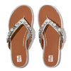 Fit Flop Gracie Jewel-Delux Metallic Sandals - Silver