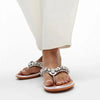Fit Flop Gracie Jewel-Delux Metallic Sandals - Silver