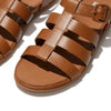 Fit Flop Gracie Rubber-Leather Fisherman Sandal - Light Tan
