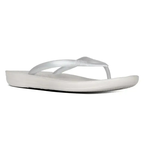 Fit Flop IQushion Ergonomic Flip Flop - Silver