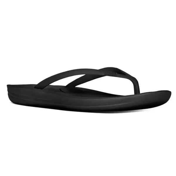 Fit Flop IQushion Ergonomic Flip Flops - Black