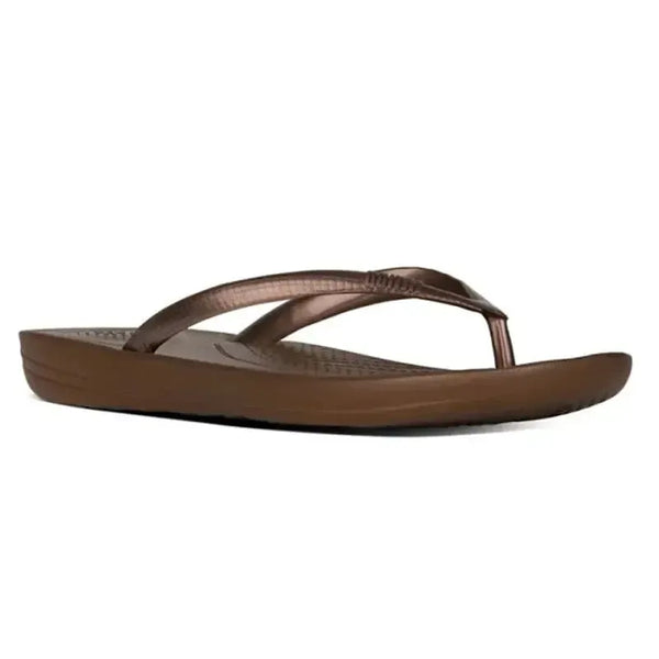 Fit Flop IQushion Ergonomic Flip Flops - Bronze