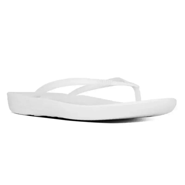 Fit Flop IQushion Ergonomic Flip Flops - Urban White