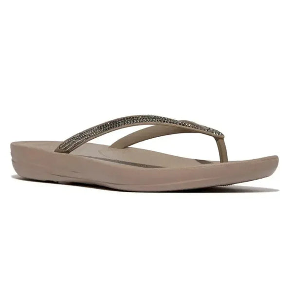 Fit Flop IQushion Ombre Sparkle Fit Flops - On Taupe/Pewter