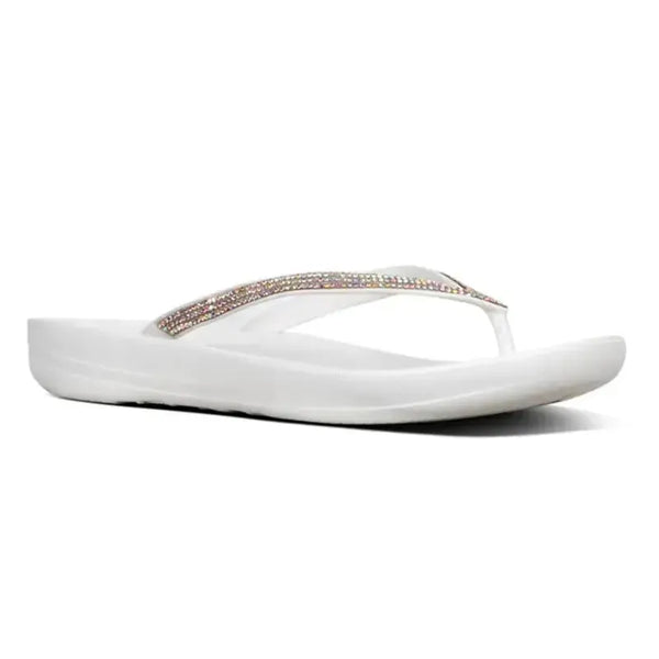 Fit Flop IQushion Sparkle Sandal - Urban White