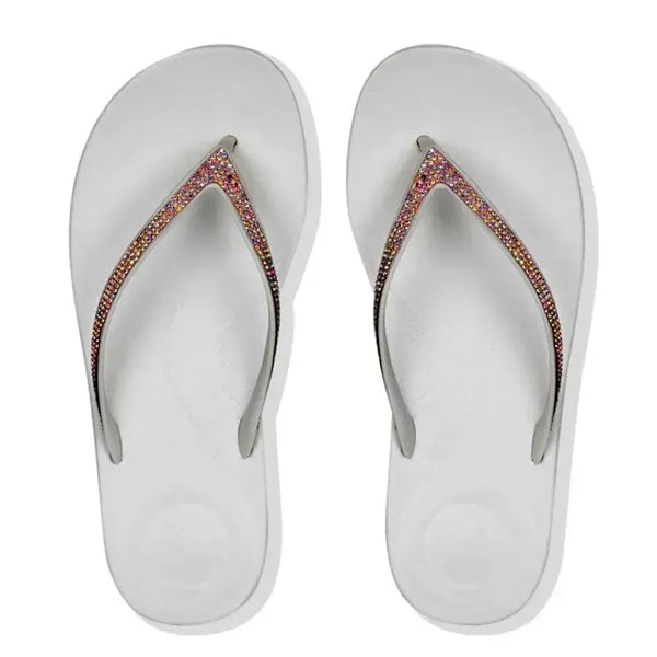 Fit Flop IQushion Sparkle Sandal - Urban White