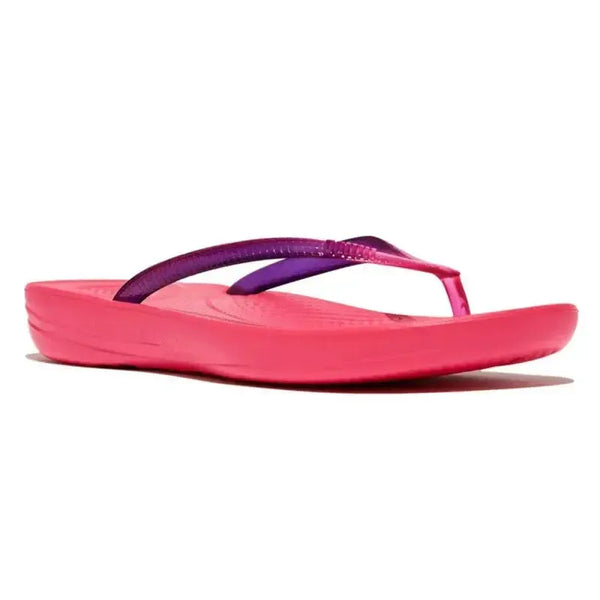 Fit Flop IQushion Transparent Flip Flop - Wild Rasberry