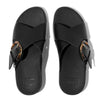 Fit Flop Lulu Cross Slide with inlay Buckle - All Black