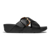 Fit Flop Lulu Cross Slide with inlay Buckle - All Black