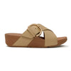 Fit Flop Lulu Cross Slide with inlay Buckle - Cappuccino