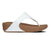 Fit Flop Lulu Leather Flip Flops - White-Fit Flop-Buy shoes online