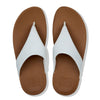 Fit Flop Lulu Leather Flip Flops - White-Fit Flop-Buy shoes online