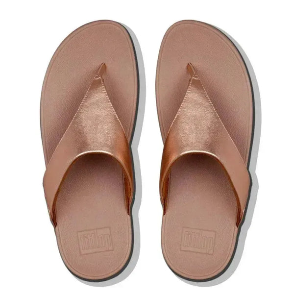 Fit Flop Lulu Leather Sandal - Rose Gold