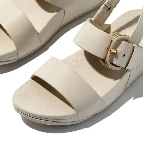 Fit Flop Lulu Resin Buckle Back Strap Sandal - Beige