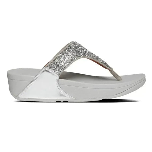 Fit Flop Lulu Shimmerfoil Sandal - Silver