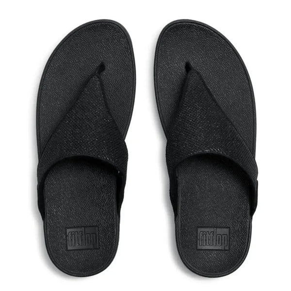 Fit Flop Lulu Textured Glitzy Sandal - Black
