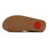 Fit Flop Lulu Toe Post Sleek Resin Trim Leather Sandal - Turtle Dove