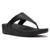 Fit Flop Lulu Toe Post Snake Sandal - Black