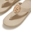 Fit Flop Lulu Toe Post with Metal Adornment - Hazy Taupe