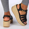 Fit Flop Platform Espadr.Fisherman Wedge - Black