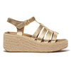 Fit Flop Platform Espadr.Fisherman Wedge - Platino Metallic