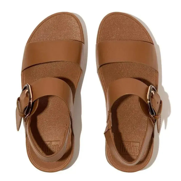 Fit Flop Resin Buckle Back Strap Sandal - Deep Tan