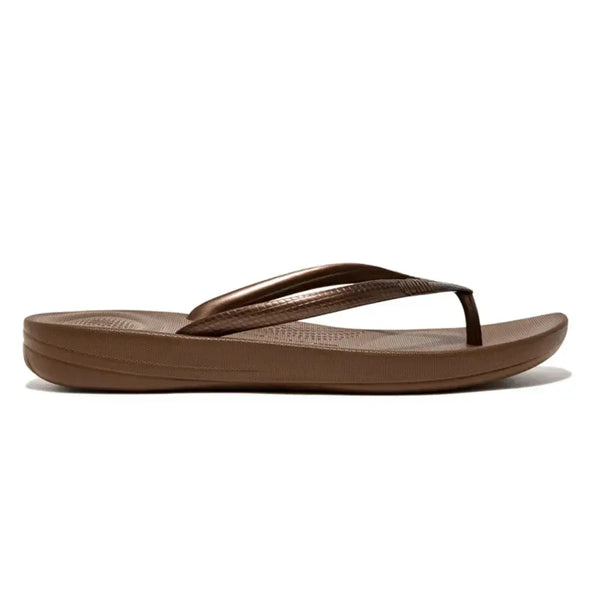Fit Flop iQushion Ergonomic Flip-Flops - Bronze