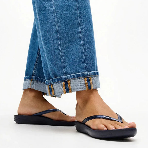 Fit Flop iQushion Ergonomic Flip-Flops - Midnight Navy