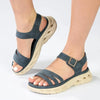 Franco Rossi Comfort Action Sandals - Navy