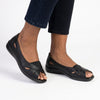 Franco Rossi Comfort Walker Sandals - Black