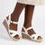 Franco Rossi Cross Wedge - White