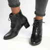Franco Rossi Dress Lace Bootie - Black