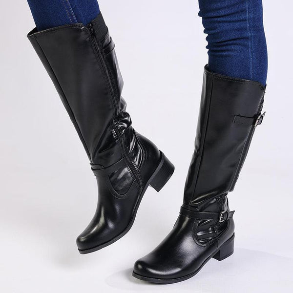 Franco Rossi Frank Long Boot - Black-Franco Rossi-Buy shoes online